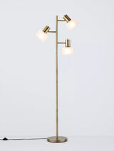 John Lewis John Lewis Rodos Triple Floor Lamp, Antique Brass- Buy online at McGrocer