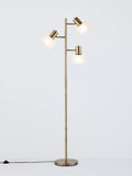 John Lewis Rodos triple floor lamp in antique brass (British brand)
