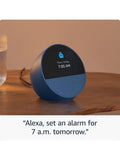 Amazon Echo Spot smart alarm clock 2024 2.8-inch screen, UK version