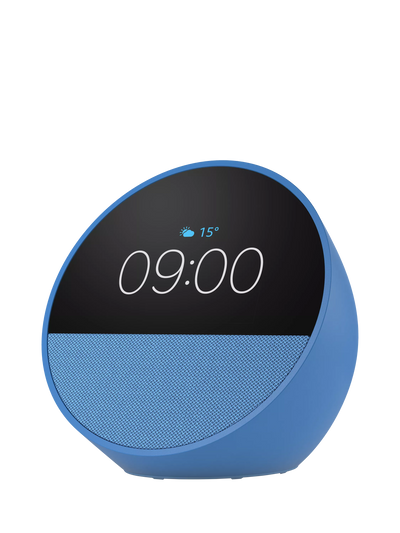 John Lewis Amazon Echo Spot (2024) Smart Alarm Clock with 2.8 inch Screen and Alexa- Buy online at McGrocer