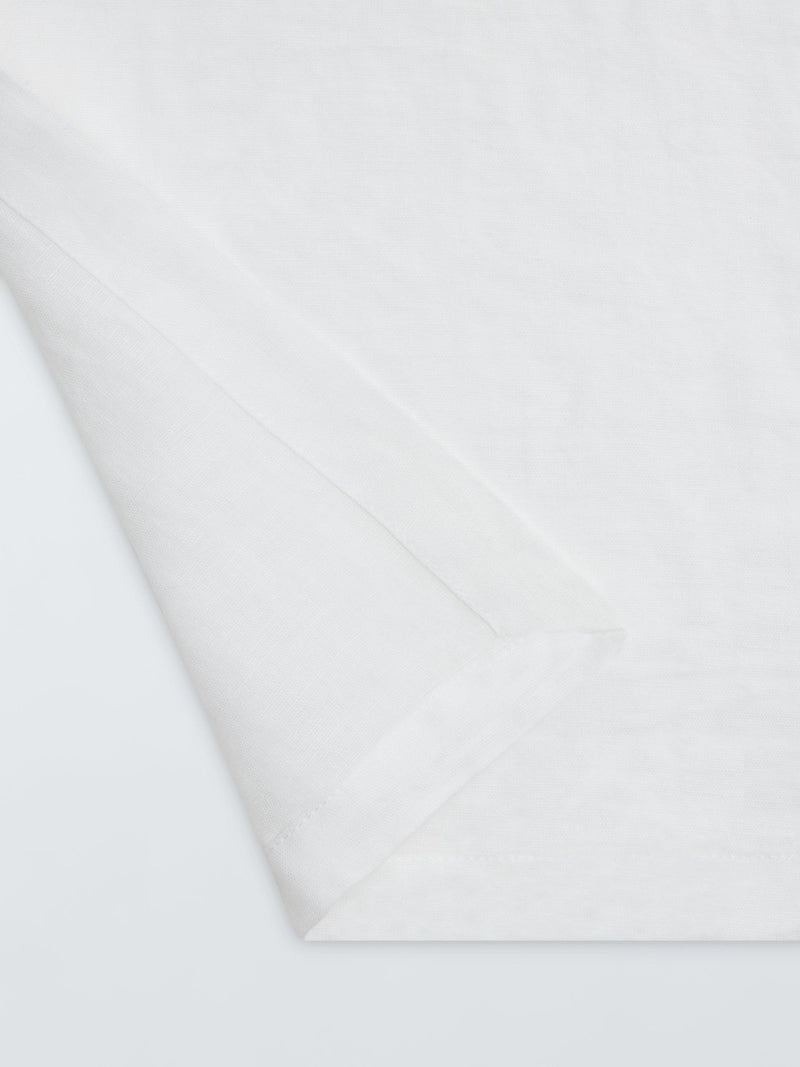 John Lewis cotton linen blend rectangular tablecloth 250x160cm white, UK version