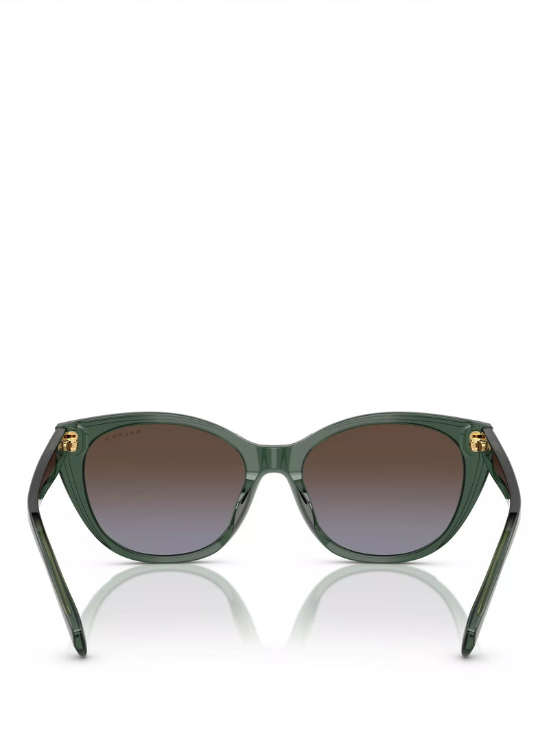 Ralph Lauren polarised round sunglasses green frame - British product