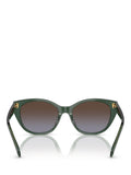 Ralph Lauren polarised round sunglasses green frame - British product