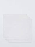 John Lewis cotton linen blend napkins set of 4 white (British brand)