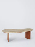 John Lewis travertine coffee table natural wide - British product