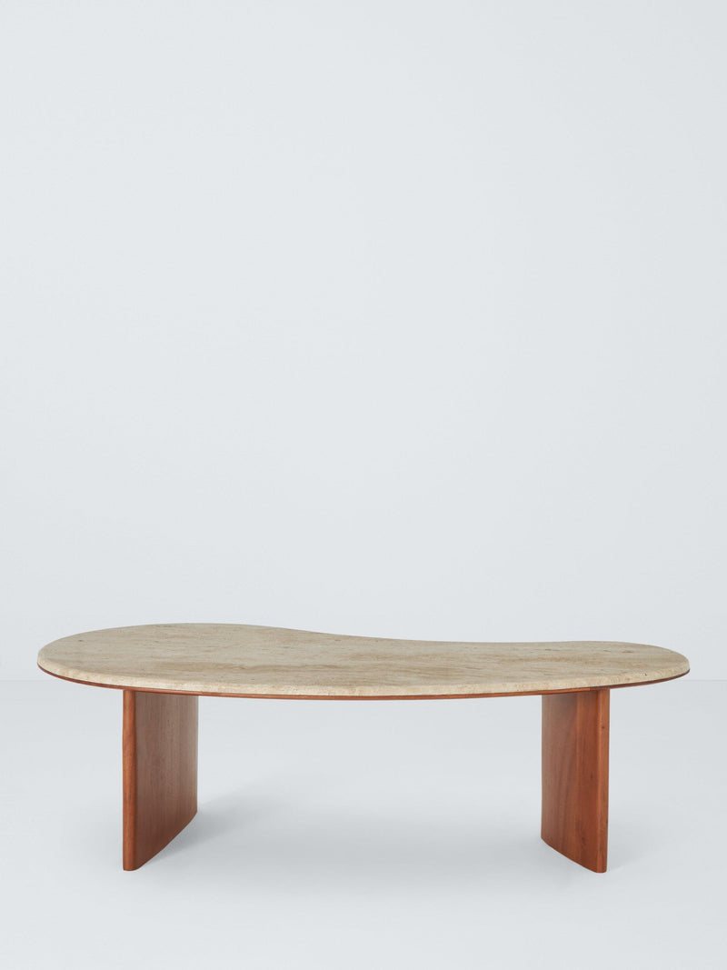 John Lewis travertine coffee table natural wide - British product