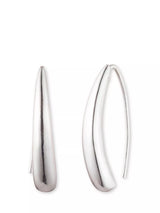 John Lewis Lauren Ralph Lauren Sculpted Threader Earrings, Silver- Buy online at McGrocer