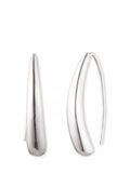 Ralph Lauren sculpted threader earrings silver - British product