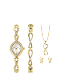 Sekonda Infinity Ladies Watch Bracelet Pendant Necklace and Stud Earrings Gift Set