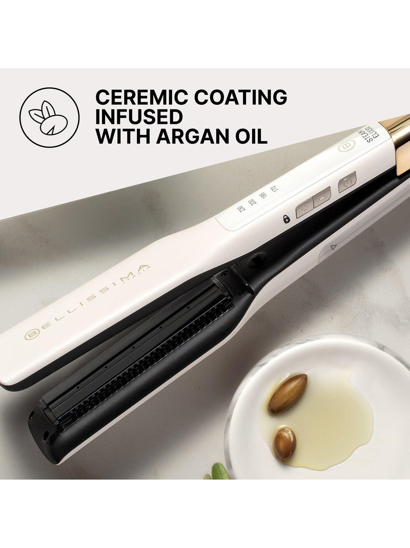 Bellissima Italia Elixir hair straighteners white gold (British brand)