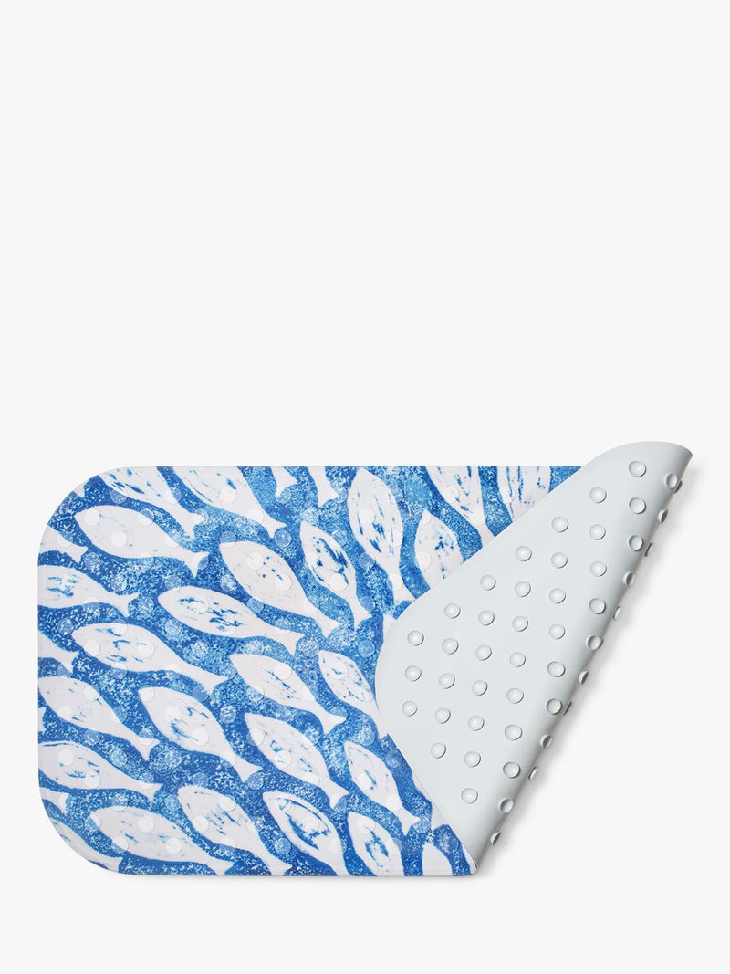 BlissHome blue silicone fish bath mat 44cm, imported from the UK