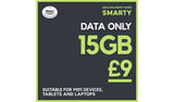 Argos SMARTY 15GB 30 Day Pay As You Go Data Only SIM Card- Buy online at McGrocer