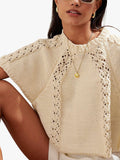 Edge of Ember gold shell locket necklace with rope chain, UK version