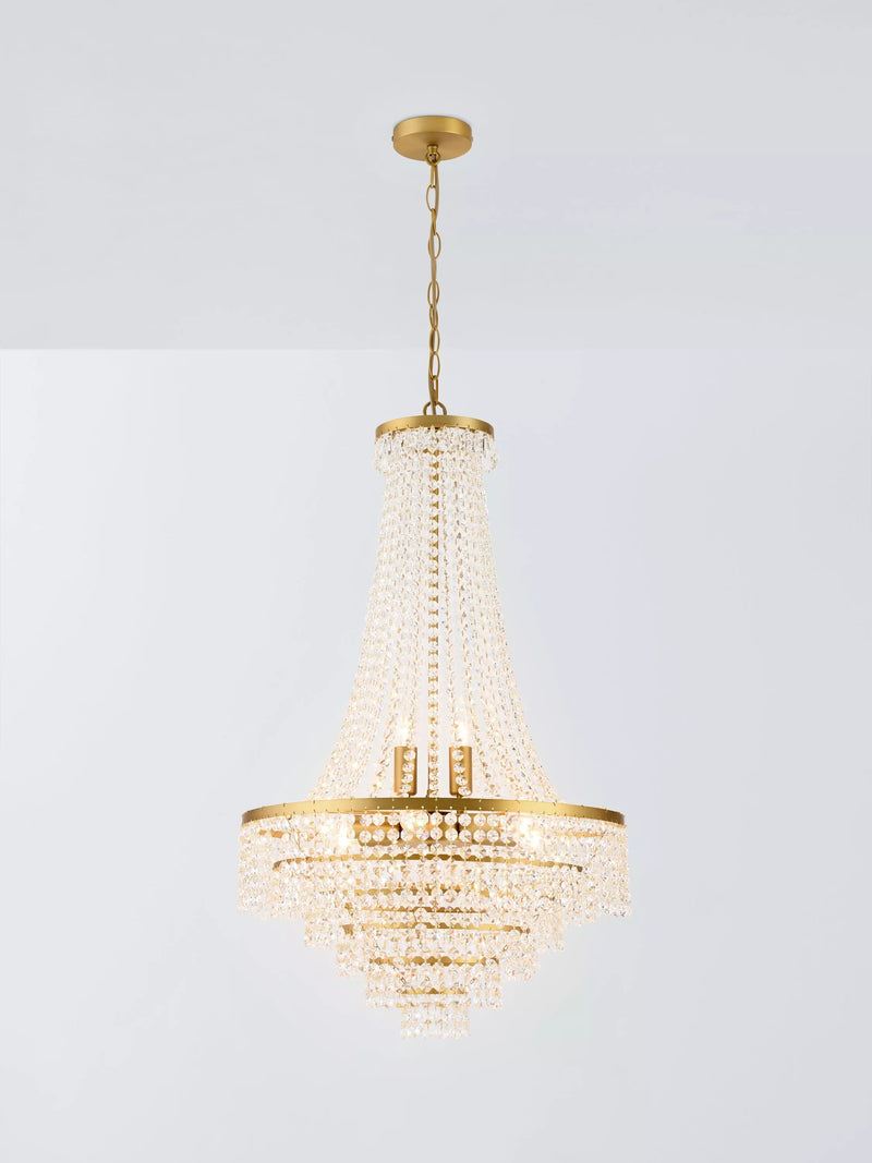 John Lewis Heera extra large chandelier gold (British brand)