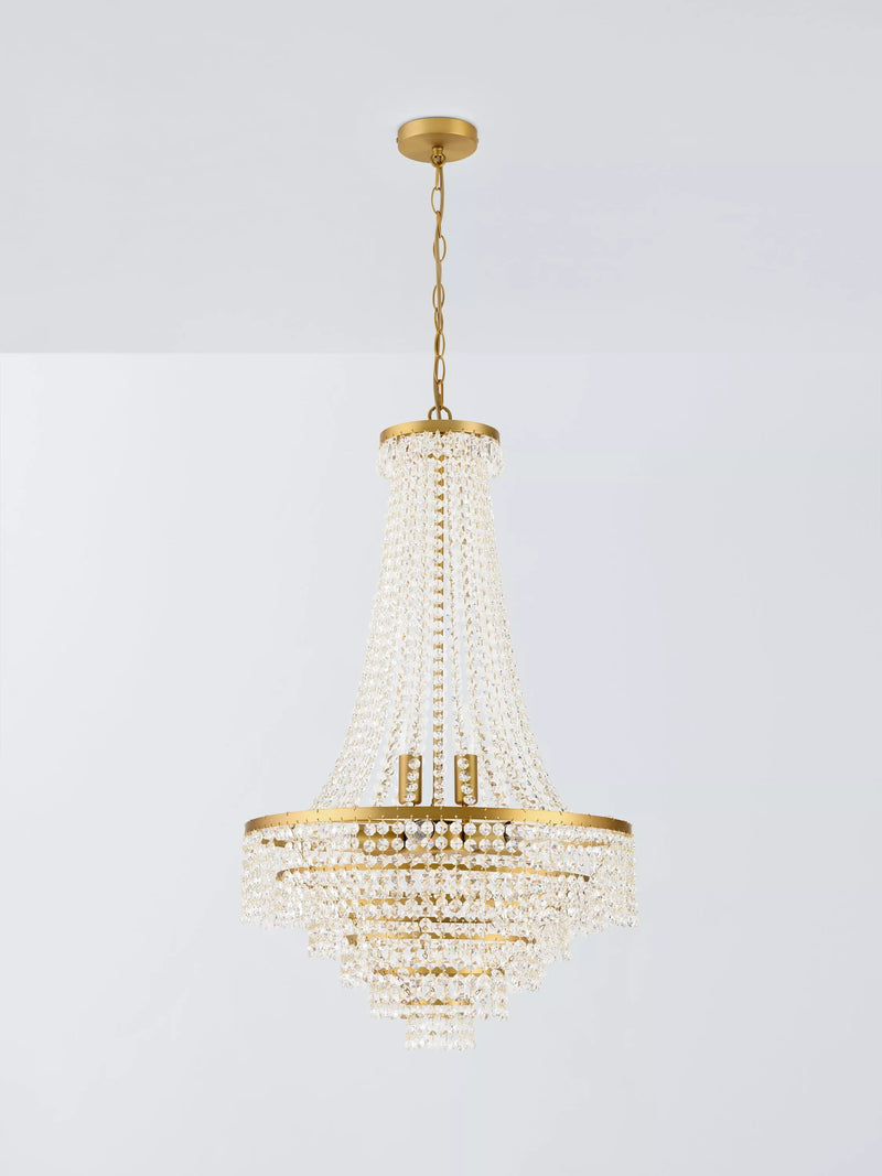 John Lewis Heera extra large chandelier gold (British brand)