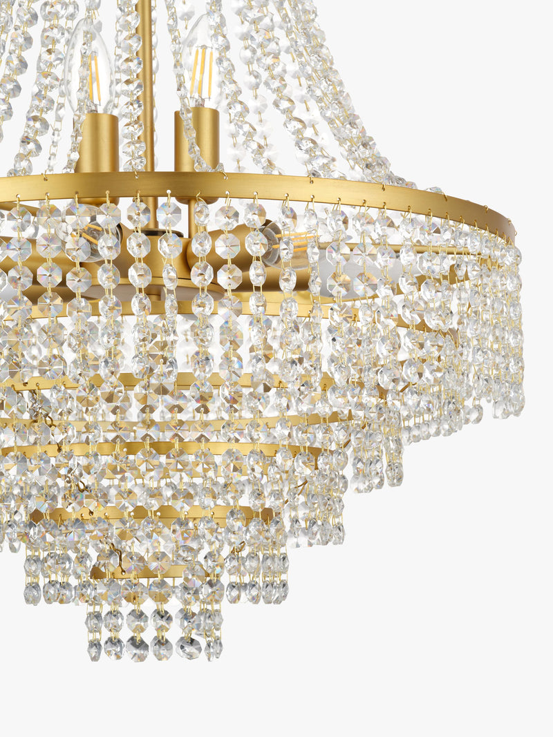 John Lewis Heera extra large chandelier gold (British brand)