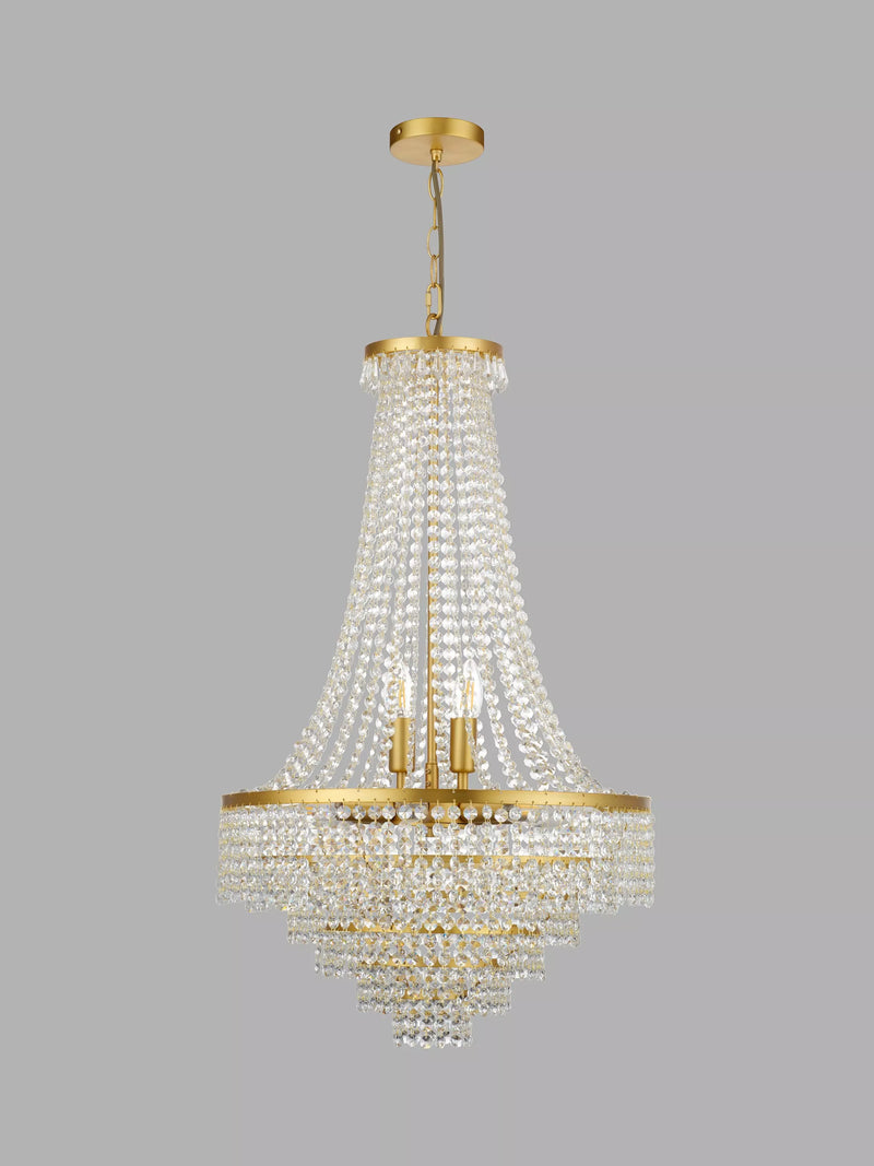 John Lewis Heera extra large chandelier gold (British brand)