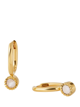 John Lewis Edge of Ember Elegant Birthstone Drop Earrings Yellow Gold Garnet- Buy online at McGrocer