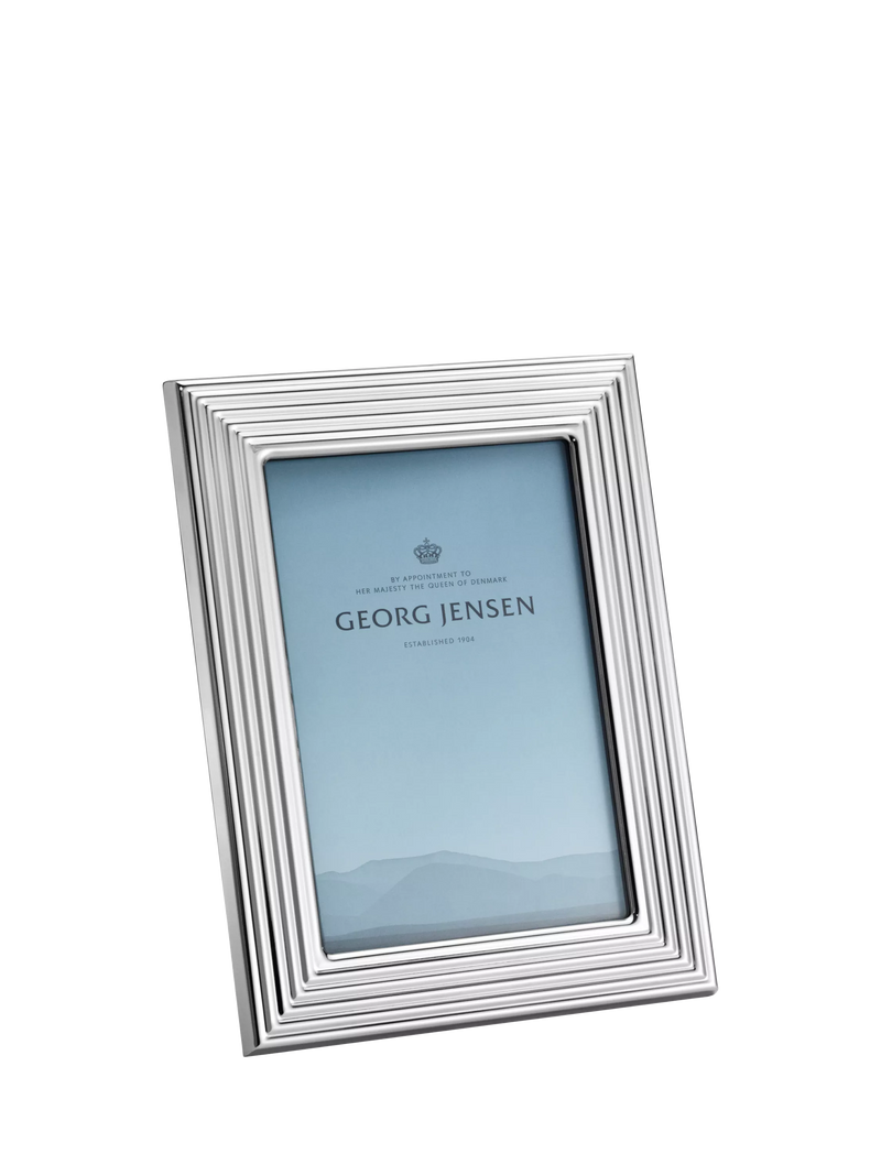 Georg Jensen Bernadotte stainless steel photo frame 4 x 6 (10 x 15cm), UK version