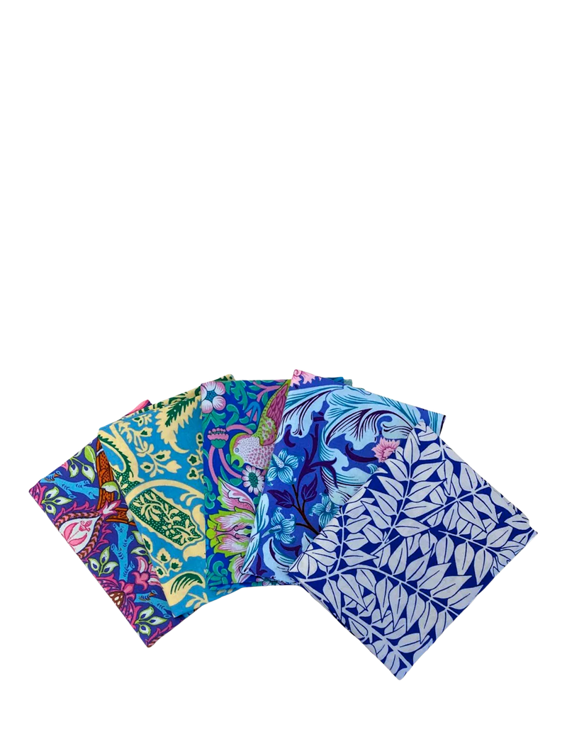 Morris & Co. Kaffe Fassett fat quarter 5-pack, imported from the UK