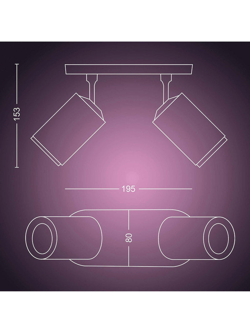 Philips Hue smart spotlight white double, imported from the UK