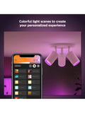 Philips Hue Fugato white 3-light smart ceiling spotlight (British brand)