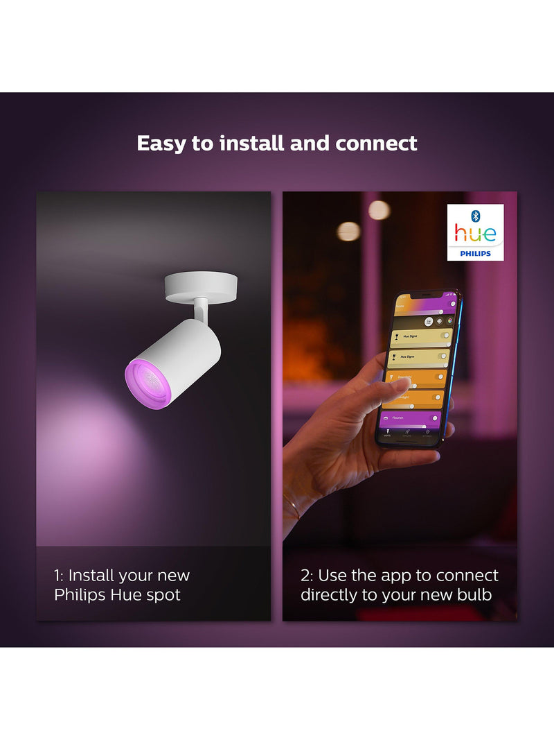 Philips Hue Fugato white 3-light smart ceiling spotlight (British brand)