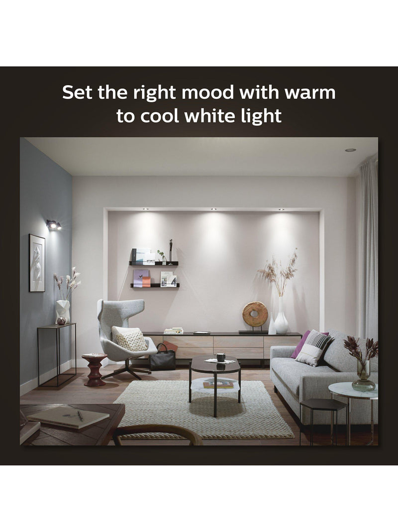 Philips Hue White Ambience Milliskin Spotlight pack of 3 (British brand)