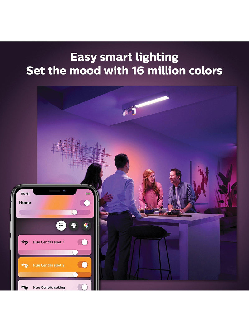 Philips Hue smart ceiling spotlight Centris White & Colour Ambiance 3 light, UK version