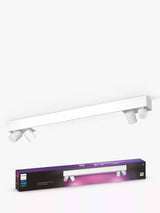 John Lewis Philips Hue White & Colour Ambiance Smart Centris 4-Light LED Ceiling Spotlight (White)- Buy online at McGrocer