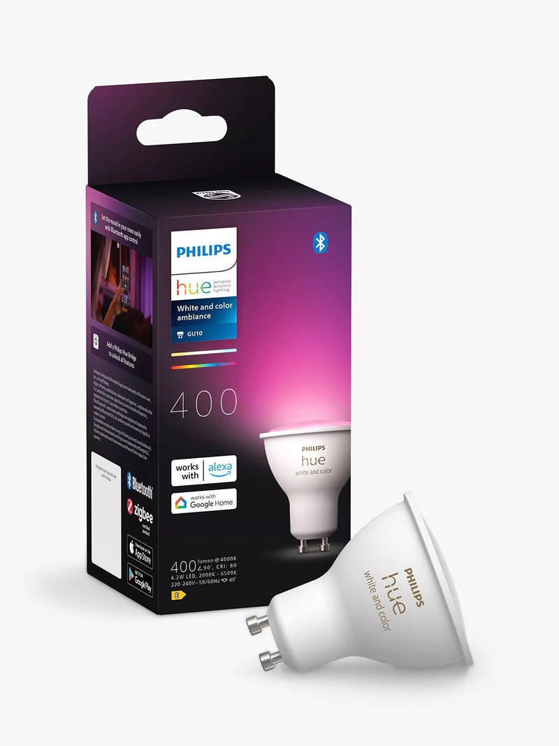 Philips Hue GU10 colour changing smart bulb (British brand)