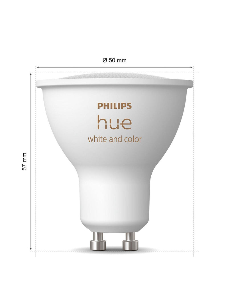 Philips Hue smart lighting starter kit with 3 GU10 bulbs, imported from the UK