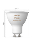 Philips Hue smart lighting starter kit with 3 GU10 bulbs, imported from the UK