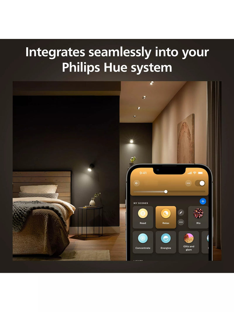 Philips Hue White Ambiance GU10 smart LED bulb 4.2W (British brand)