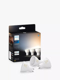 Philips Hue White Ambiance GU10 smart LED bulb pack of 3 (British brand)