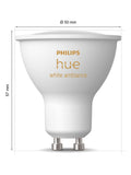 Philips Hue White Ambiance GU10 smart LED bulb pack of 3 (British brand)