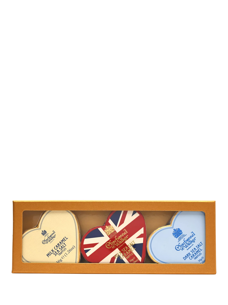 Charbonnel et Walker mini hearts gift set 3x 36g - British product