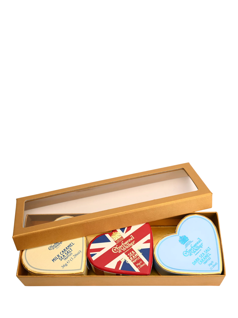 Charbonnel et Walker mini hearts gift set 3x 36g - British product