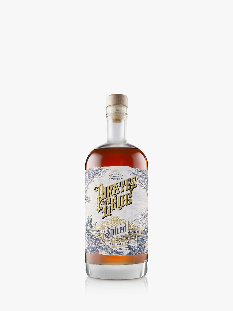 Pirate's Grog spiced rum 70cl, imported from the UK