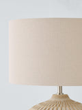 John Lewis textured ceramic table lamp white wash (British brand)