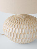 John Lewis textured ceramic table lamp white wash (British brand)