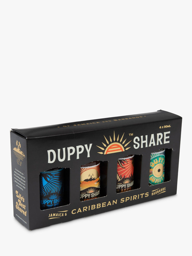 Set of Four 5cl Miniature Rum Bottles with Assorted Flavours