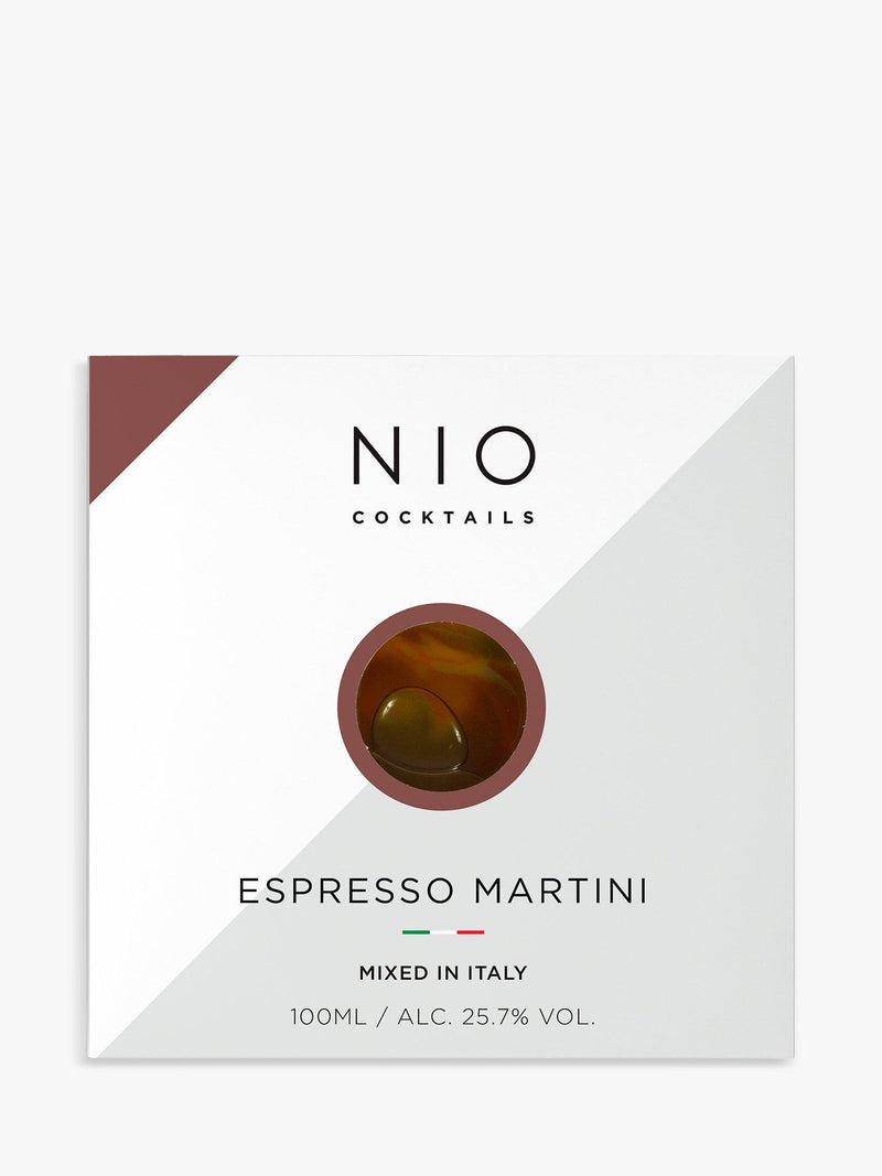 NIO Espresso Martini cocktail 10cl, imported from the UK