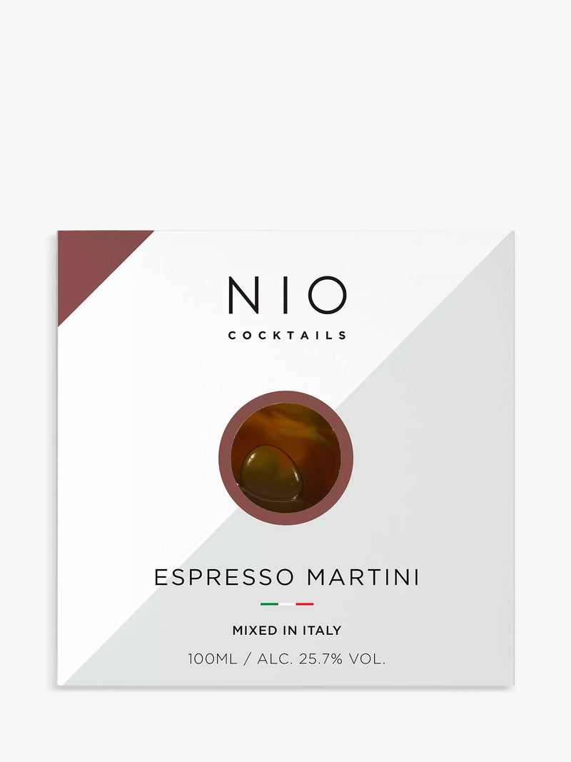 NIO Espresso Martini cocktail 10cl, imported from the UK