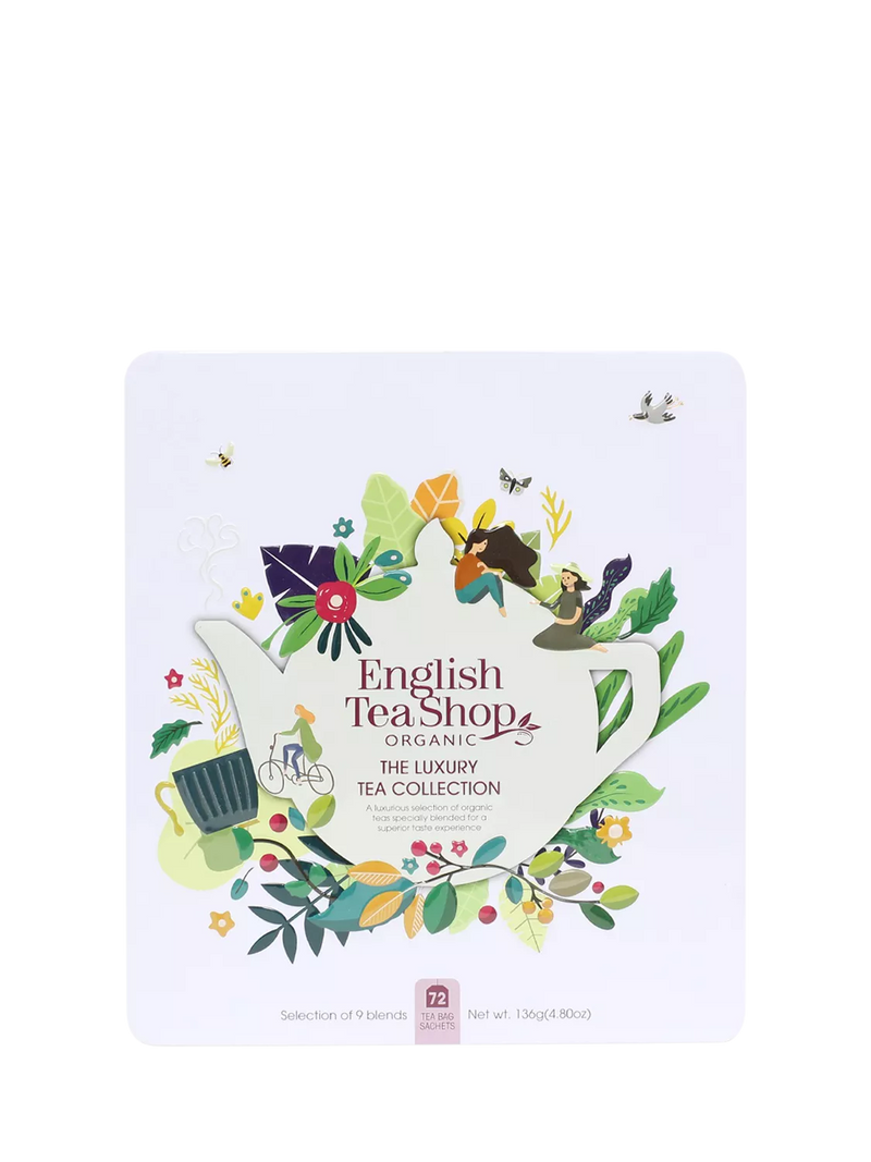 English Tea Shop luxury organic tea gift tin assortment 753g - British product