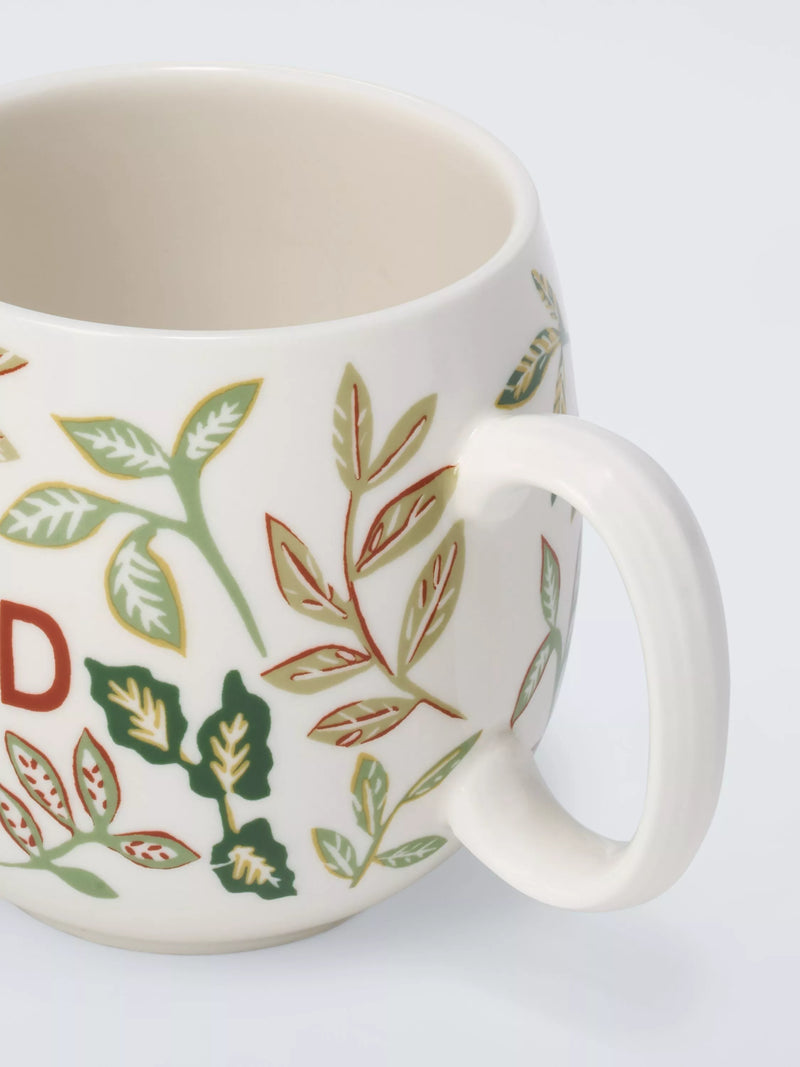 John Lewis fine china mug greenery Dad 560ml, imported from the UK
