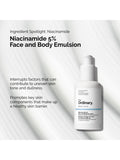 The Ordinary Niacinamide 5% Face and Body Emulsion 100ml (British brand)