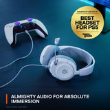 SteelSeries Arctis Nova 1P white gaming headset (British brand)