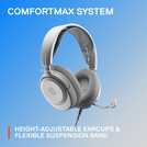SteelSeries Arctis Nova 1P white gaming headset (British brand)