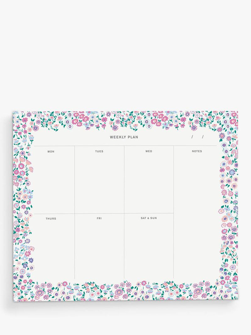 Liberty London Cooper Dance Weekly Notepad, Multi, UK version